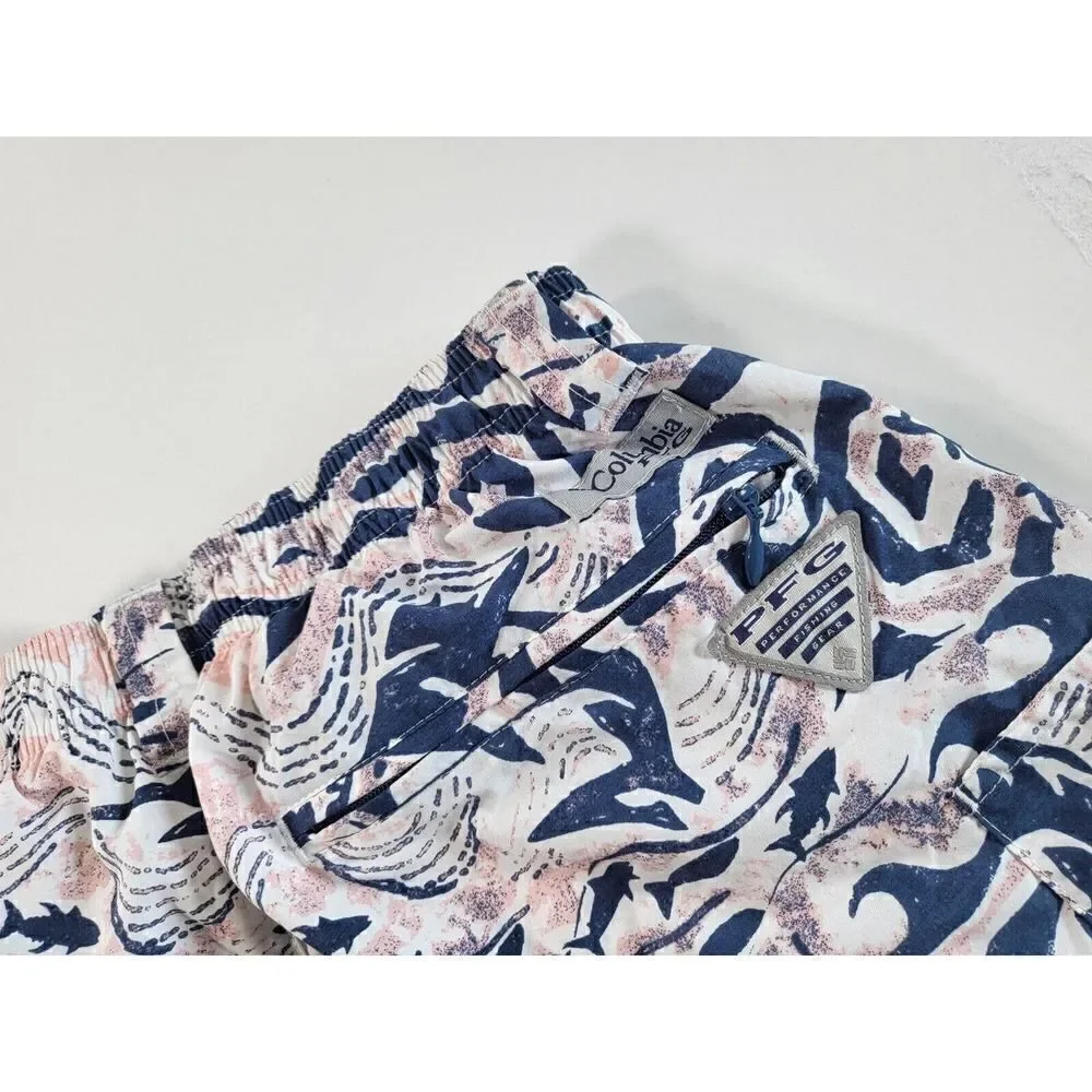 Columbia PFG Floral UGA Lined 6” Swim Trunk Shorts Men's Sz Small - Picture 10 of 10